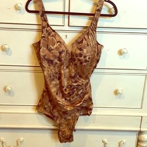 NWOT surplice style swimsuit.